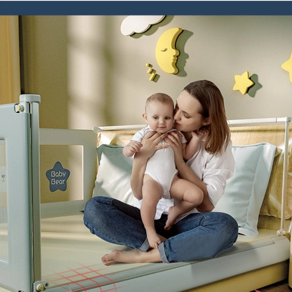 Baby Safety Bed Rail Guard - Adjustable Protection for Toddlers