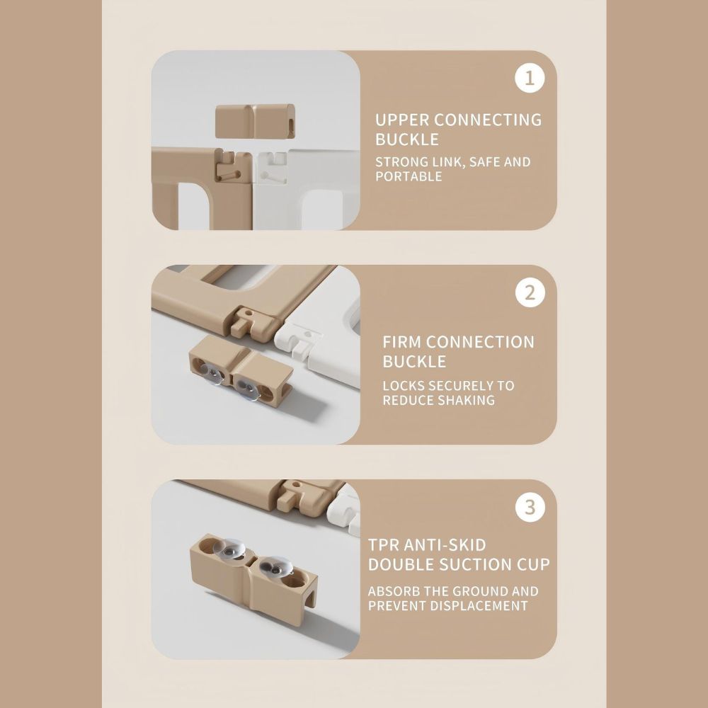 Bear Enclosure Kids Large Playpen Set 17pcs-slide, Swing, Basketball Hoop & More