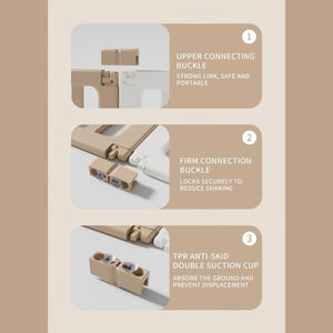 Bear Enclosure Kids Large Playpen Set 17pcs-slide, Swing, Basketball Hoop & More