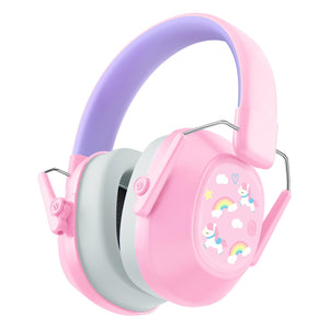 iClever IC-EM01 Kids Noise Cancelling Ear Muffs Pink-Green
