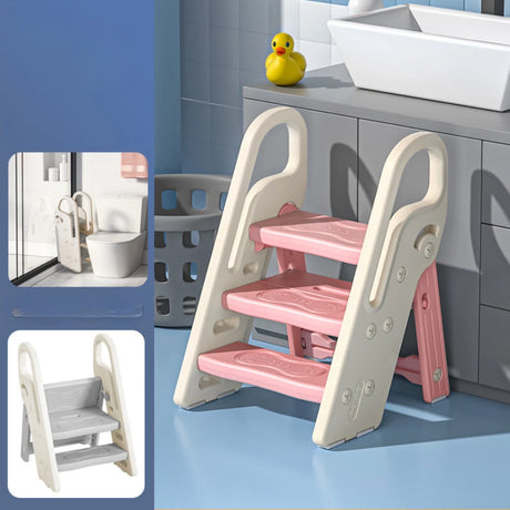 Foldable Bathroom Step Stool for Toddlers