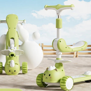 Kids 3-in-1 Foldable Scooter