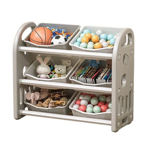 Kids Toy Storage Rack with 6 Bins