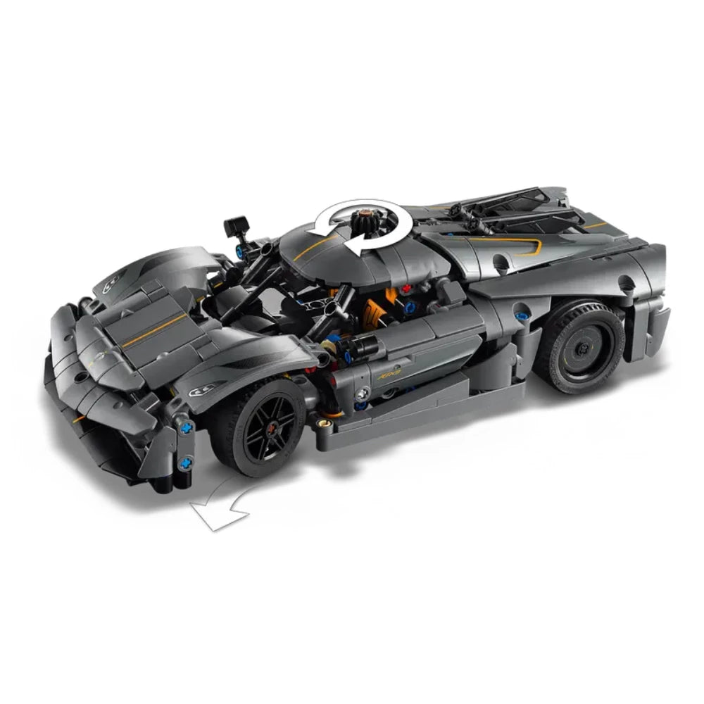 LEGO 42173 Technic Koenigsegg Jesko Absolut Gray Hypercar