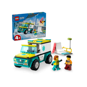 LEGO 60403 City Emergency Ambulance And Snowboarder