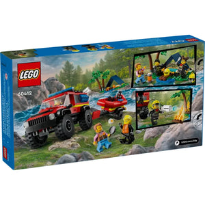 LEGO 60412 City 4X4 Fire Truck With Rescue Boat