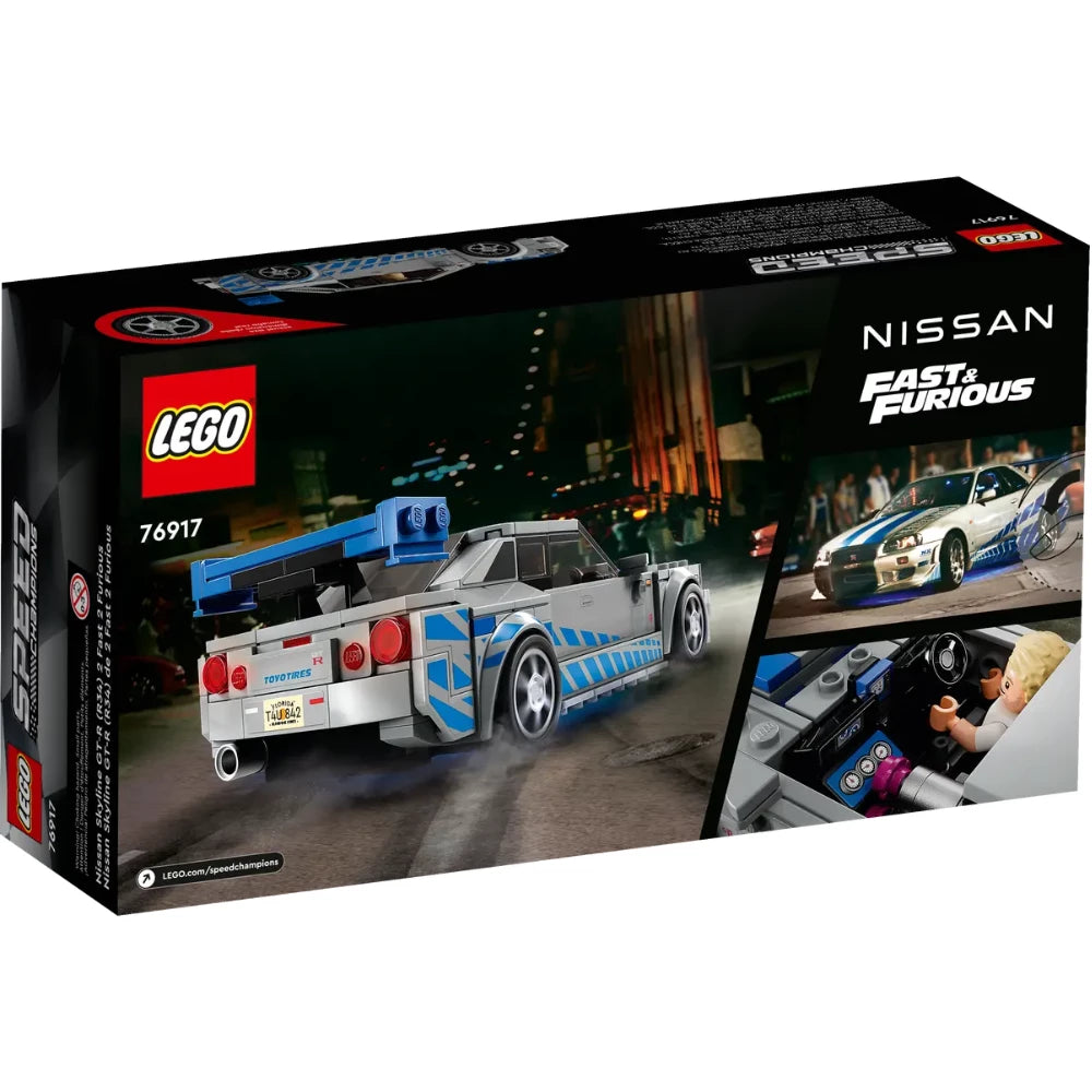 LEGO 76917 Speed Champions 2 Fast 2 Furious Nissan Skyline GT-R (R34)