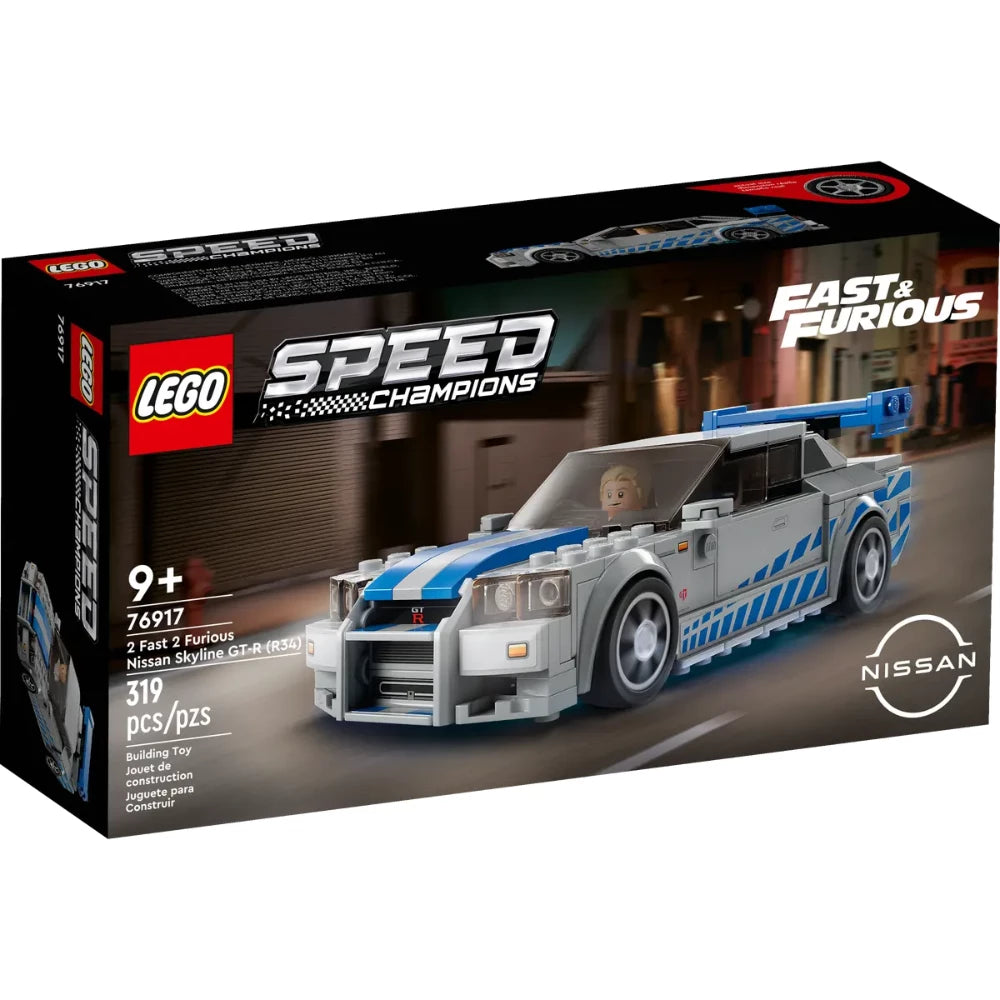 LEGO 76917 Speed Champions 2 Fast 2 Furious Nissan Skyline GT-R (R34)