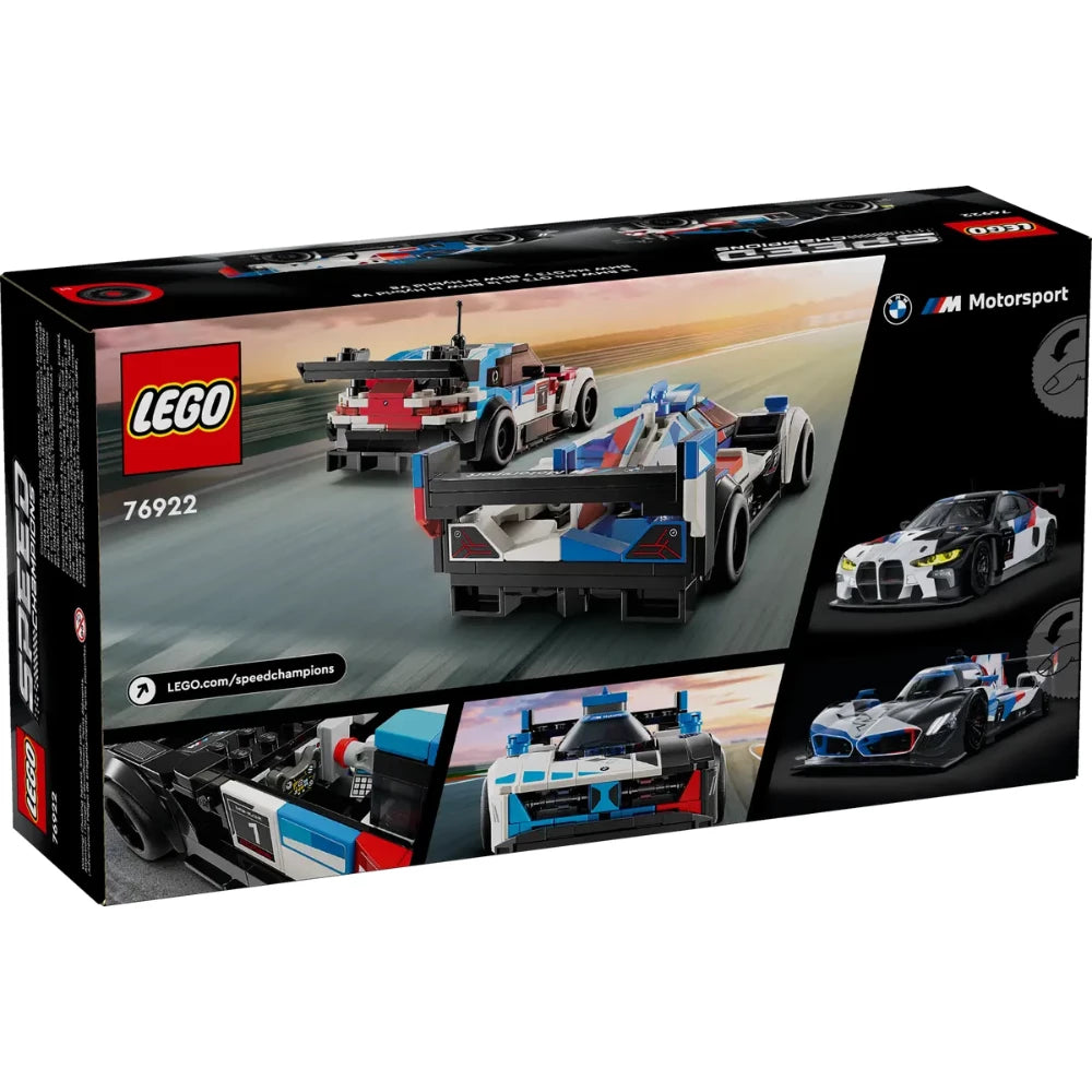 LEGO 76922 Speed Champions BMW M4 GT3 BMW M Hybrid V8 Race Cars-kiwibargain.co.nz