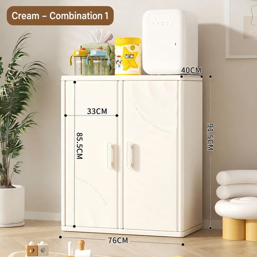 Rainbow Kids Storage Shelf with Two Doors