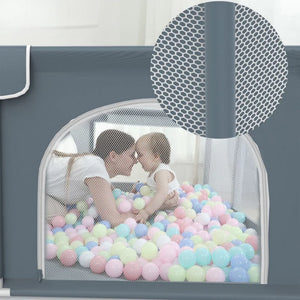 Square-Shaped Kids Playpen - Customizable & Foldable