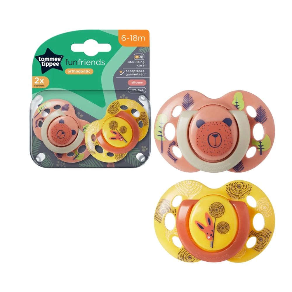 Tommee Tippee Closer To Nature Fun Style Soother - 2pack