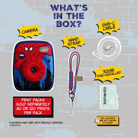 Marvel Spider-Man Print Pro Camera - assembled - KiwiBargain NZ