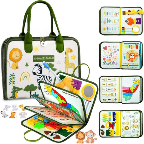 Animal Safari Travel Busy Board – Sensory Learning Activities – image 1 of 7