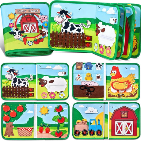 Barnyard Animals Felt Quiet Book – Farm Learning Activities – image 1 of 9