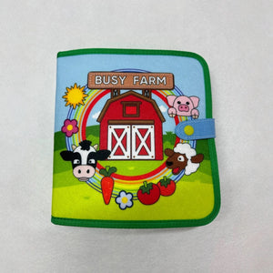 Barnyard Animals Felt Quiet Book – Farm Learning Activities – image 3 of 9