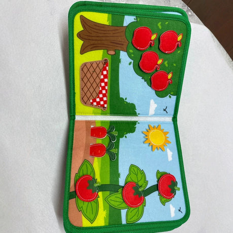 Barnyard Animals Felt Quiet Book – Farm Learning Activities – image 5 of 9
