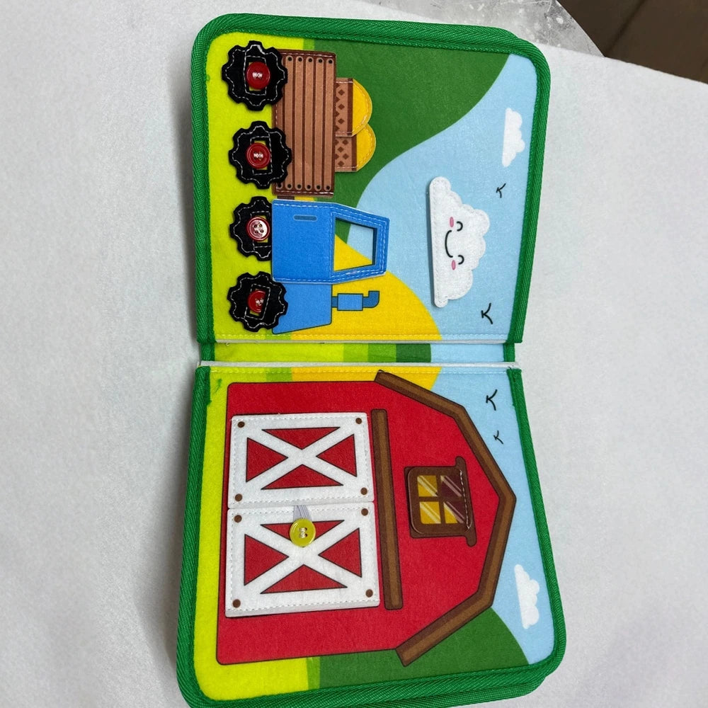 Barnyard Animals Felt Quiet Book – Farm Learning Activities – image 6 of 9