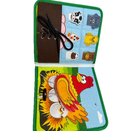Barnyard Animals Felt Quiet Book – Farm Learning Activities – image 7 of 9