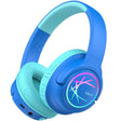 iClever BTH18 Kids Bluetooth Headphones Blue LED