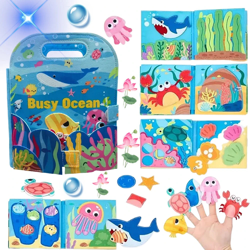 Busy Ocean Quiet Book – Underwater Sensory Activities – image 1 of 3