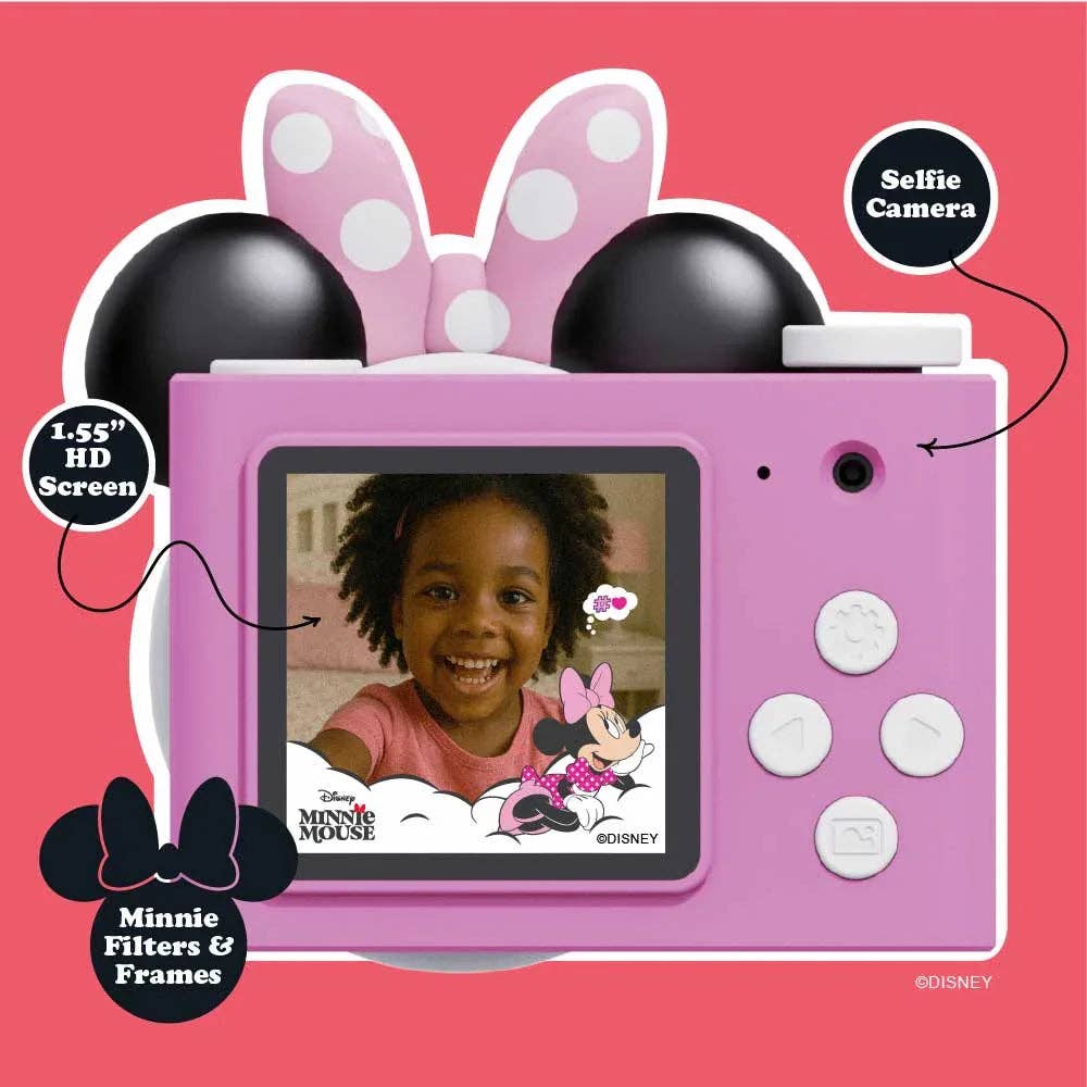 Disney Minnie Mouse Mini Camera - detail - KiwiBargain NZ
