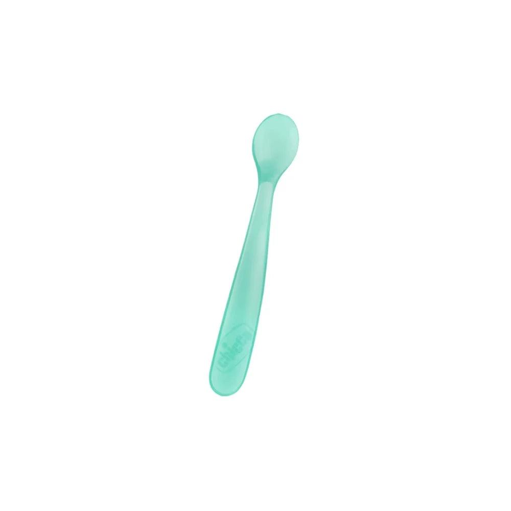 Chicco Silicone Spoon 6m+ 2pk - KiwiBargain