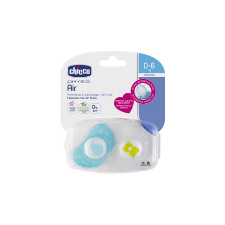 Chicco Soother: Physio Air 0-6m 2pk - KiwiBargain