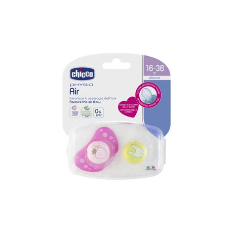 Chicco Soother: Physio Air 16-36m 2pk - KiwiBargain