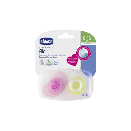 Chicco Soother: Physio Air 6-16m 2pk - KiwiBargain