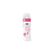 Chicco Well-Being Bottle 4m+ 330ml Pink bottle - KiwiBargain