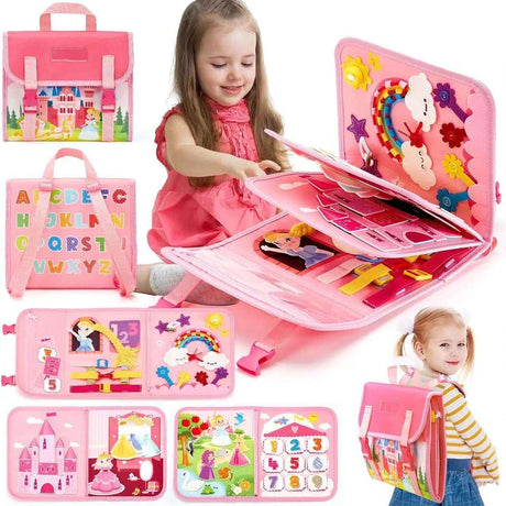 Convertible Travel Busy Board – Dollhouse & Dinosaur Styles – image 3 of 11