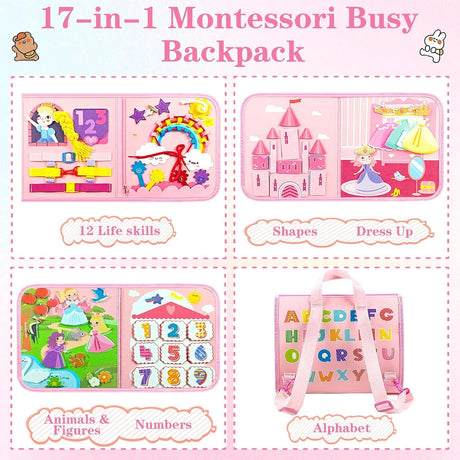 Convertible Travel Busy Board – Dollhouse & Dinosaur Styles – image 10 of 11