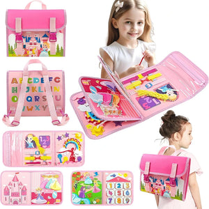 Convertible Travel Busy Board – Dollhouse & Dinosaur Styles – image 11 of 11