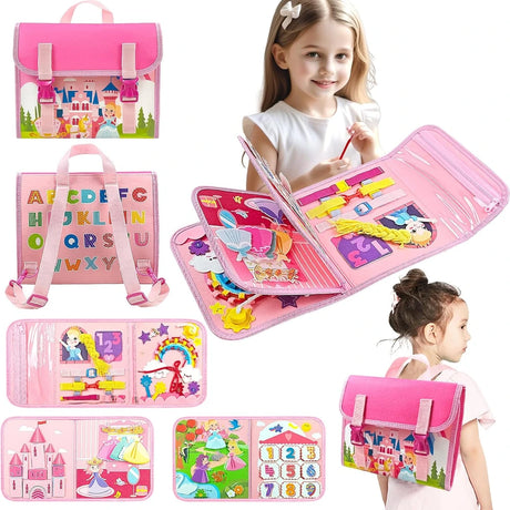 Convertible Travel Busy Board – Dollhouse & Dinosaur Styles – image 11 of 11