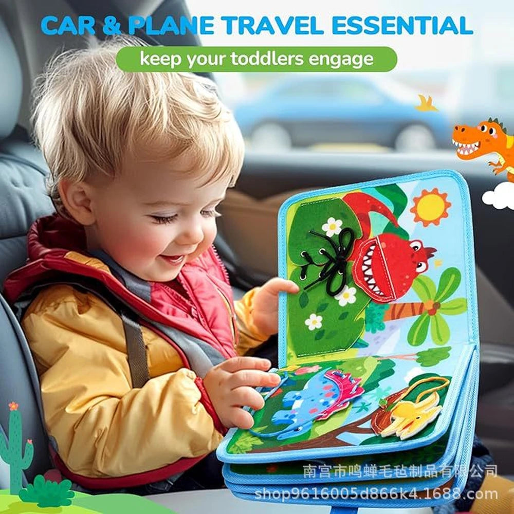 Dinosaur Adventure Quiet Book – Felt Matching & Story Play – image 4 of 6