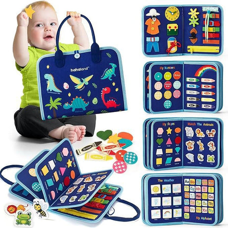 Dinosaur Travel Busy Board – Hands-On Learning Activity Book – image 4 of 4
