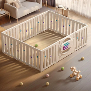 Elegant Futuristic Design Playpen with Wide Panels 6+4+2 - KiwiBargain