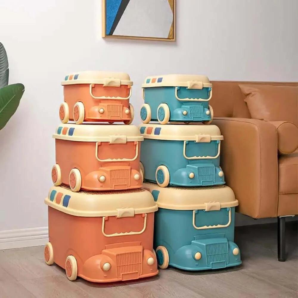 Fancy Stackable Kids Toys Storage Box - Set Of 3 – KiwiBargain