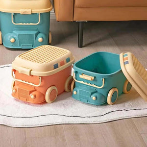 Fancy Stackable Kids Toys Storage Box - Set of 3 - KiwiBargain