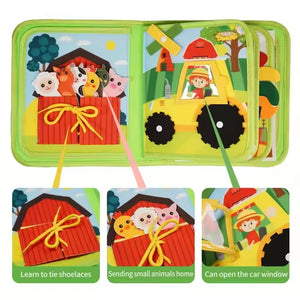 Farmyard Story Felt Quiet Book – Interactive Learning Play – image 9 of 11