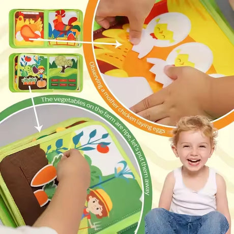 Farmyard Story Felt Quiet Book – Interactive Learning Play – image 10 of 11