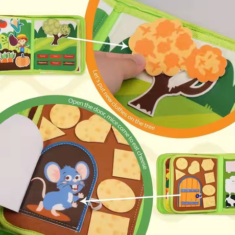 Farmyard Story Felt Quiet Book – Interactive Learning Play – image 11 of 11