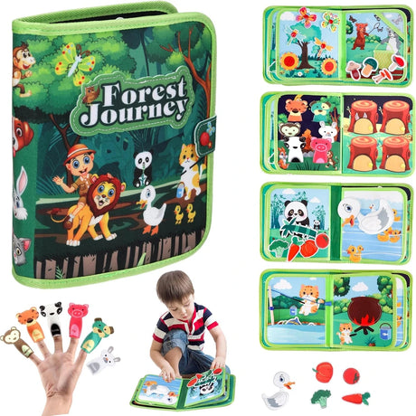 Forest Adventure Sensory Quiet Book – Nature Activity Play – image 7 of 8