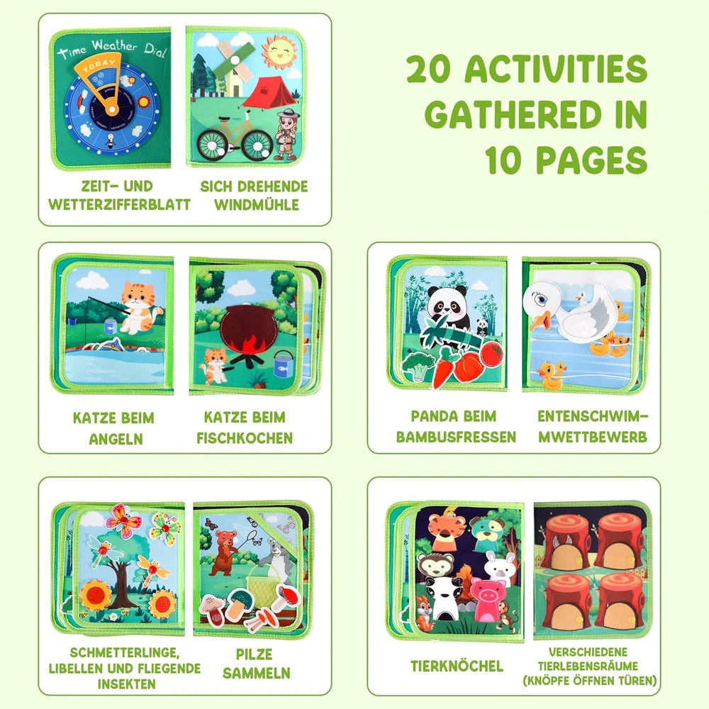 Forest Adventure Sensory Quiet Book – Nature Activity Play – image 8 of 8