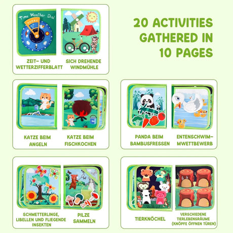 Forest Adventure Sensory Quiet Book – Nature Activity Play – image 8 of 8