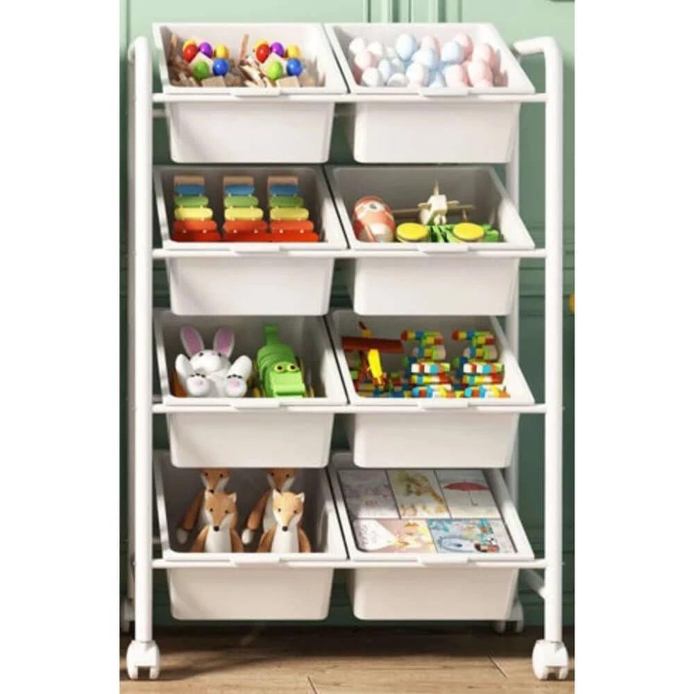 Kids Toys Storage Rack - 8 Drawers – KiwiBargain