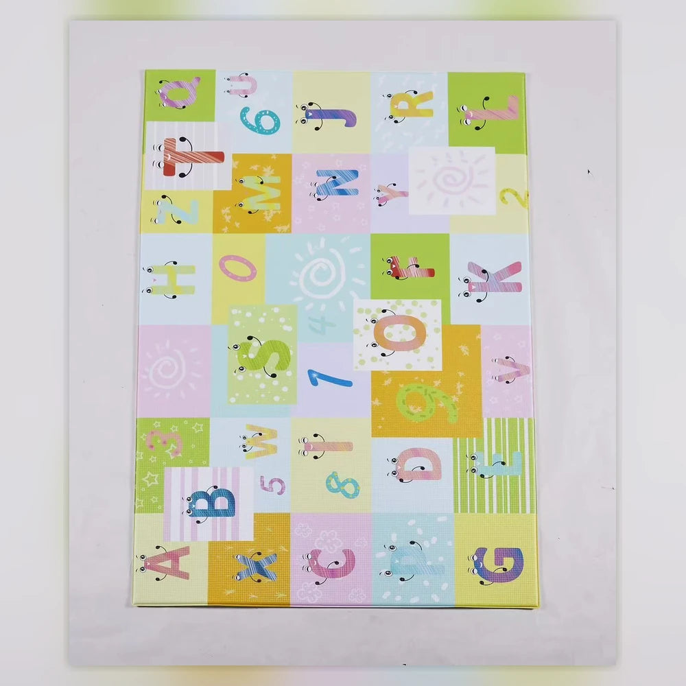 Cushioned TPU Kids Play Mat – Reversible Wipe-Clean Designs – image 9 of 12