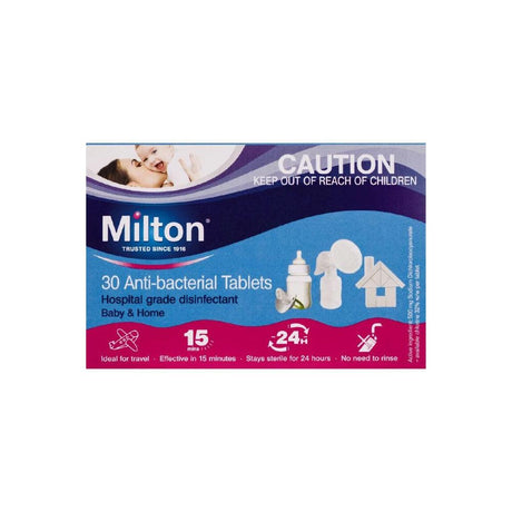 Milton Antibacterial Tablets 30pack - KiwiBargain