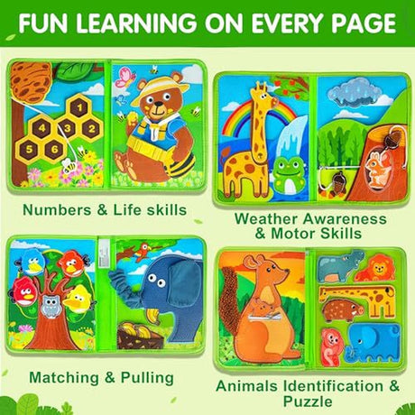 My First Animals Quiet Book – Felt Matching Activities – image 4 of 8